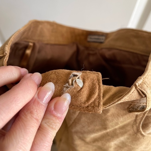 Vintage 90’s Evolution Not Revolution Leather Suede Pant (Read Description!!) - Picture 6 of 6